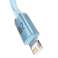 USB-кабель серии Baseus Crystal Shine Lightning 2 4A 20 Вт 2 м синий изображение 1