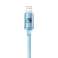 USB-кабель серии Baseus Crystal Shine Lightning 2 4A 20 Вт 2 м синий изображение 3