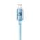 USB-кабель серии Baseus Crystal Shine Lightning 2 4A 20 Вт 1 2 м Небо изображение 3