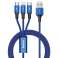 Baseus Rapid 3v1 USB Type-C / Lightning / Micro USB kabel pro čisté fotka 4