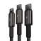 Baseus Tungsten 3in1 USB Tipo / Lightning / micro USB 3 cable 5 fotografía 5