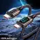 Cable trenzado USAMS U78 USB C a USB C LED 3m 100W Encanto de carga rápida fotografía 6