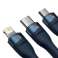 Baseus Flash Series USB C micro USB Lightning 66W USB 3in1 câble photo 2