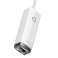 Baseus Lite Series USB C - RJ45 сетевой адаптер белый изображение 3
