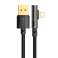 Prisma USB-auf-Blitzwinkelkabel Mcdodo CA 3511 1.8m schwarz Bild 3