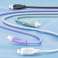 USMAS USB C - Lightning PD -pikalatauskaapeli 1,2 m violetti kuva 1