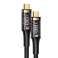 Cable USAMS U72 USB C a USB C 100W PD Thunderbolt 3 5A 0.8m negro fotografía 1