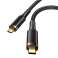 Cable USAMS U72 USB C a USB C 100W PD Thunderbolt 3 5A 0.8m negro fotografía 2