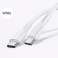Cable USAMS U43 USB C a USB C 100W PD Carga rápida 5A 1.2m blanco fotografía 5