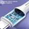 Cable USAMS U43 USB C a USB C 100W PD Carga rápida 5A 1.2m blanco fotografía 6
