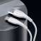 USAMS Kabel U38 USB C 5A Schnellladung für OPPO/HUAWEI 1m weiß Bild 5