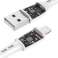 USB-kaapeli Lightning Vipfan Racing X05 3A 1m valkoinen kuva 1