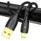 USB-kaapeli Lightning Vipfan Nano Gold X07 3A 1.2m musta kuva 1