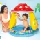 SCHWIMMBAD AUFBLASBARES PLANSCHBECKEN FÜR KINDER FLIEGENPILZDACH Bild 3