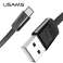 USAMS Flat cable U2 USB C 1 2m black image 1