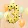 Folieballon verjaardagsnummer &quot;3&quot; Jachtluipaard 55x75 cm foto 1