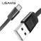 USAMS Lattakaapeli U2 USB C 1 2m musta kuva 1