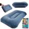 BESTWAY 67121 Inflatable tourist pillow velour navy blue image 5