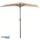 PARASOL DE JARDIN SEMI-MUR PARASOL POUR LA TERRASSE 2,7 M BEIGE photo 1