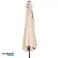 PARASOL DE JARDIN SEMI-MUR PARASOL POUR LA TERRASSE 2,7 M BEIGE photo 2