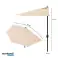 PARASOL DE JARDIN SEMI-MUR PARASOL POUR LA TERRASSE 2,7 M BEIGE photo 6
