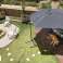 GRAND PARASOL DE JARDIN SUR UN BRAS PLIANT, 3M, GRIS photo 6