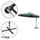 GRAND PARASOL DE JARDIN SUR UN BRAS PLIANT, 3,4 M VERT photo 5