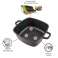 Cheffinger CF SQC01: 6 pièces Set d’ustensiles de cuisine carrés avec gants de cuisine photo 1