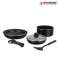 Herzberg HG 8090 7BK: Set di pentole rivestite in marmo da 7 pezzi foto 1