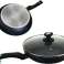 EB-4108 Ceramic Frying Pan with Lid 22 CM - 3-Layer Non-Stick Coating image 3