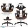 Herzberg HG 8082: Tri color Gaming and Office Chair with T shape Accent Black image 4