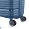 Set of 3 silent double wheel suitcases in rigid polypropylene - Caucasus - SuperFly (Frosted Blue) image 1