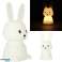 Silicone night lamp white bunny image 3