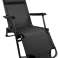 Garden deckchair foldable waterproof graphite image 2