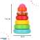 Pyramid educational tower sensory puzzle colorful Montessori image 1