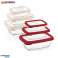 Herzberg 3 Pieces Bio Saver Box Red image 1