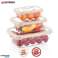 Herzberg 3 Pieces Bio Saver Box Red image 2
