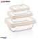 Herzberg 3 Pieces Bio Saver Box Red image 4