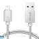 Magnetic Cable Elough usb Lightning iphone ipad ipod silver image 1