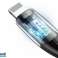 Baseus Horisontal LED Apple Lightning USB-kabel 50cm Svart bilde 5