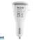 Benks 2in1 Bluetooth Earphone Car Charger 2x USB white image 3