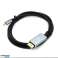 Kabel 1 8m USB C tip-C na DisplayPort 1.4 8K 60Hz Alogy Black fotografija 1