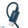 Базус Покращений USB кабель Lightning 2 4A 2 м Синій CALYS C03 зображення 1