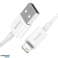Cable USB Baseus Superior Lightning 2 4A 0 25 m Blanco CALYS 02 fotografía 1