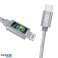 Dudao kábel USB Type C kábel Lightning Power Delivery 45W 1m szürke kép 4