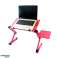 Adjustable table for laptop with cooling function folding tray alumi image 1