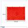 Коригувальний сенсорний масажний килимок, червоний зображення 4