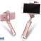 Selfie Stick Bluetooth Stick Halter LED Lampe Gold Bild 2