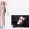 Selfie Stick Bluetooth Stick Halter LED Lampe Gold Bild 5
