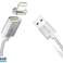 Magnetisk kabel Elough usb Lightning iphone ipad ipod silver bild 2